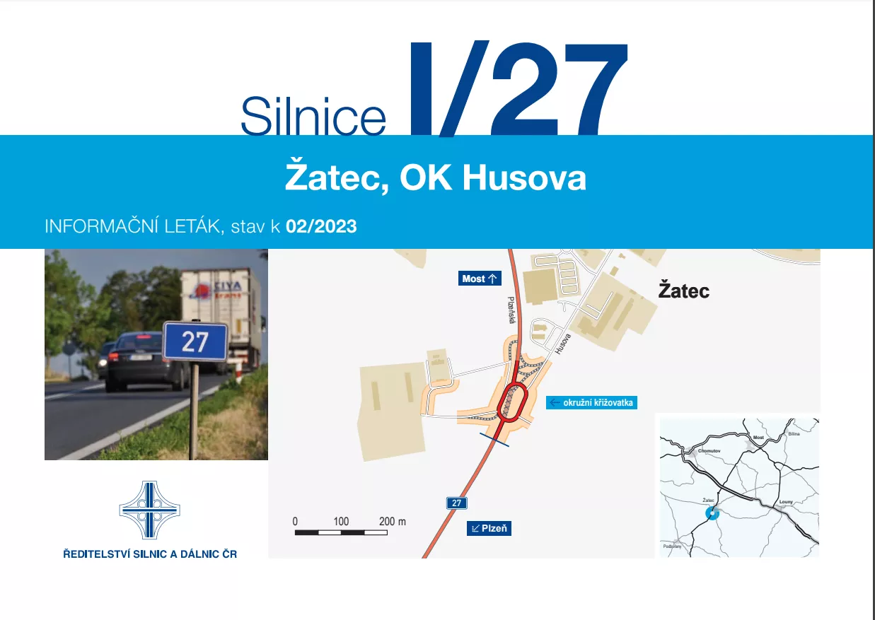 Informační leták - Žatec, OK Husova
