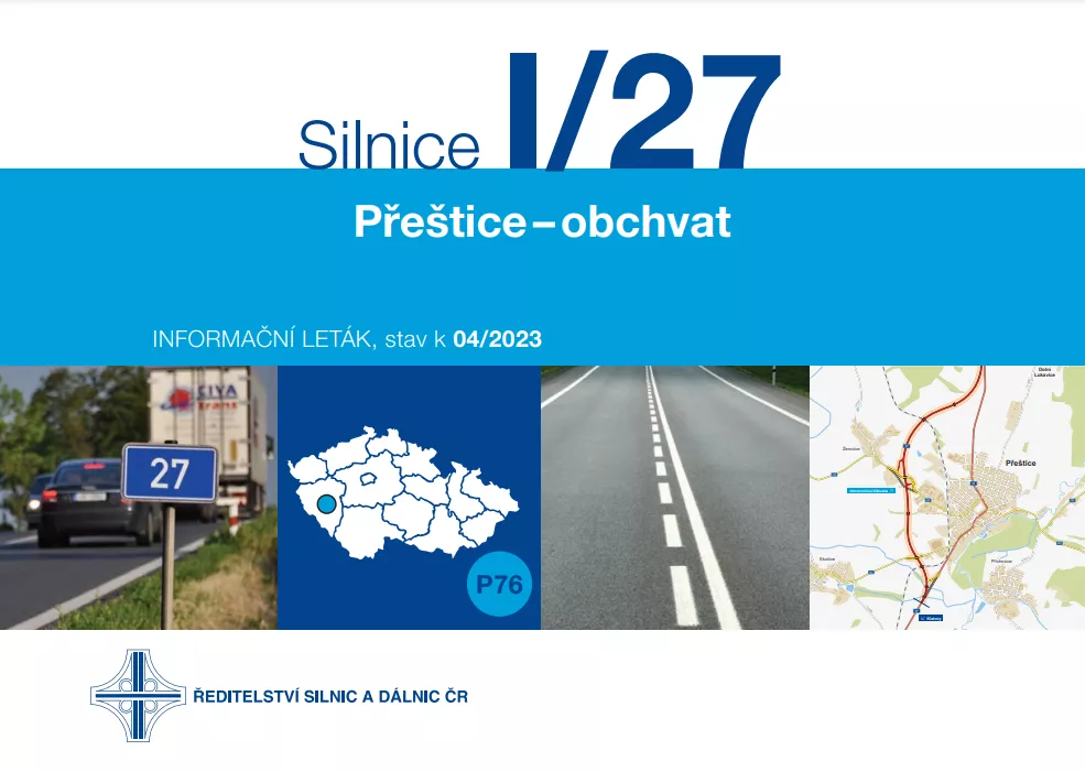 Informační leták - Přeštice, obchvat (5,3 km)
