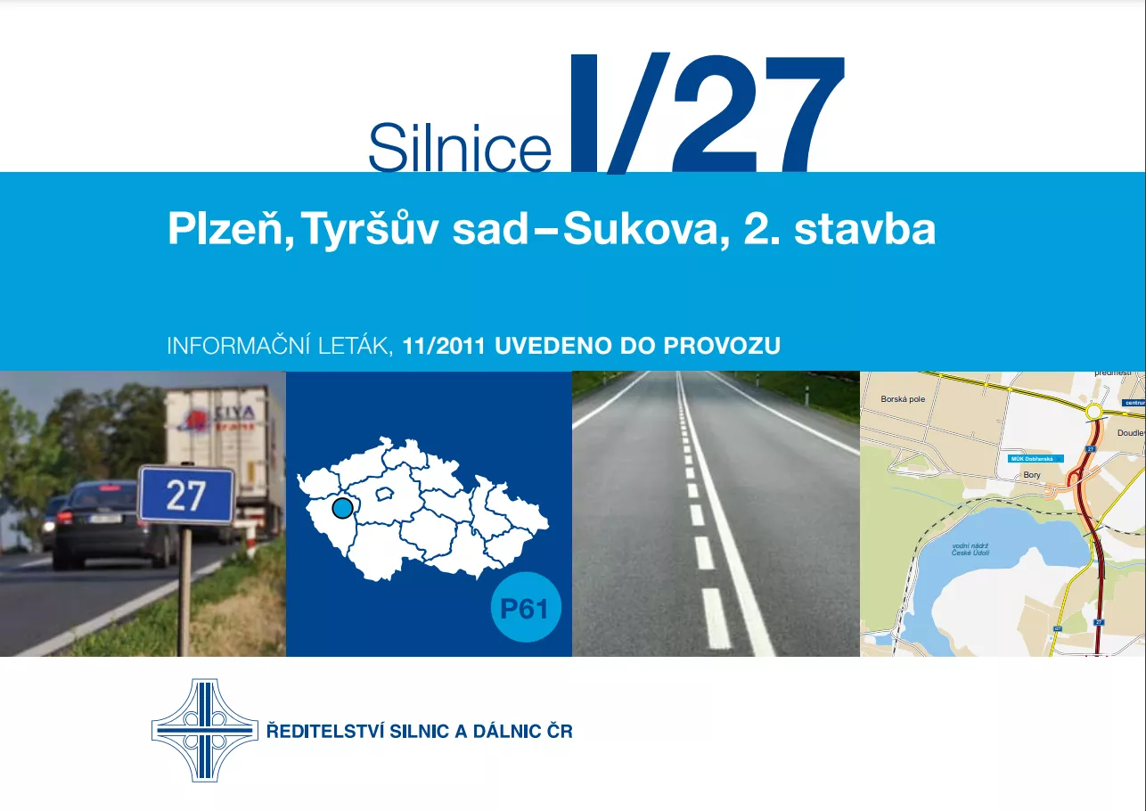 Informační leták - Plzeň, Tyršův sad - Sukova, 2. stavba (1,0 km)