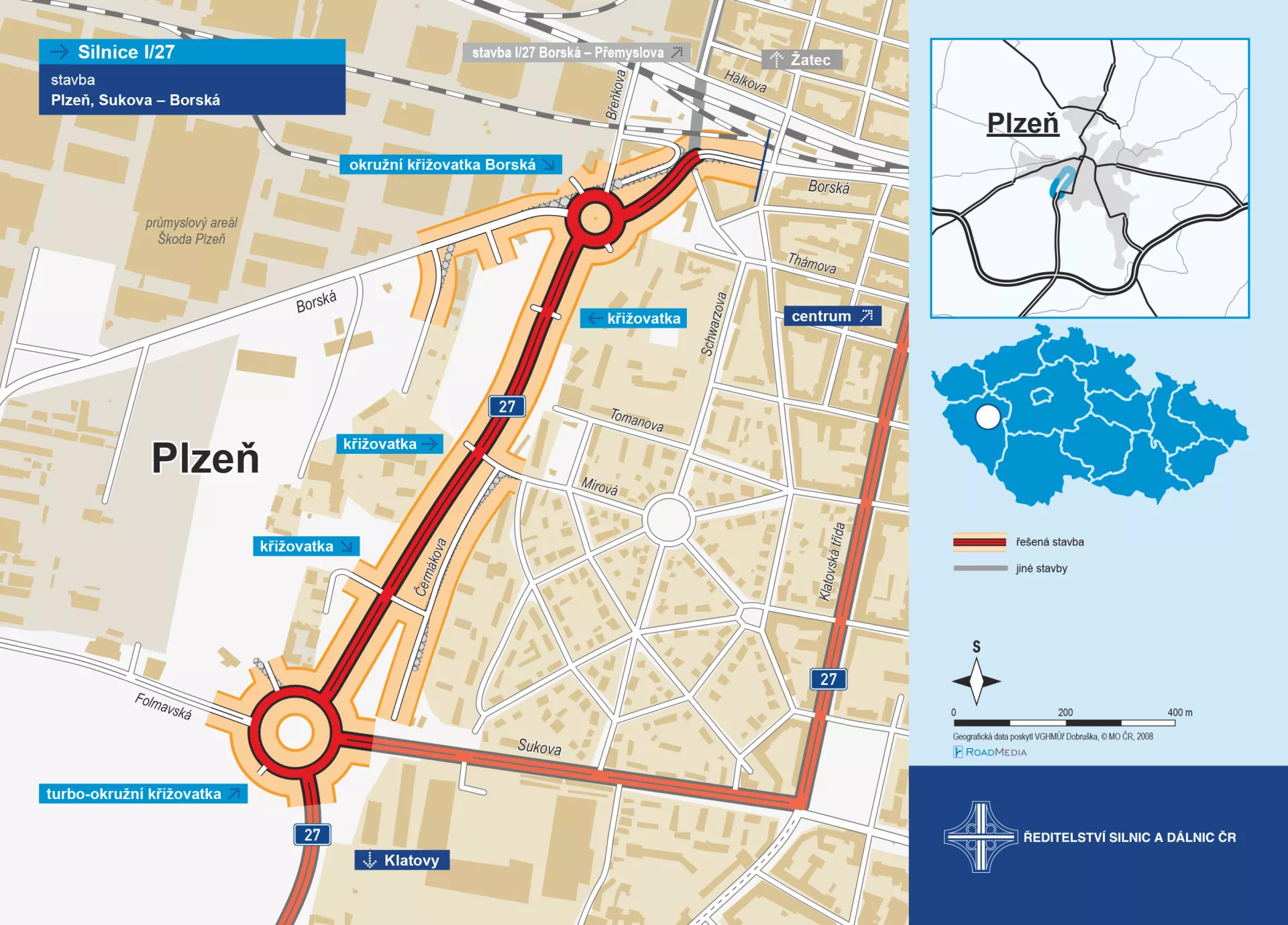 Plzeň, Sukova - Borská (1,2 km)