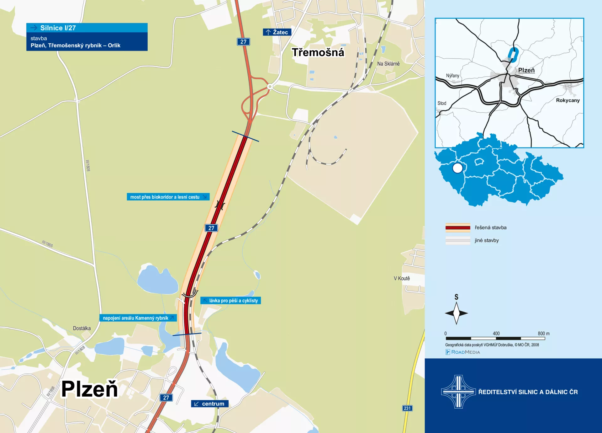 Plzeň, Třemošenský rybník - Orlík (1,6 km)